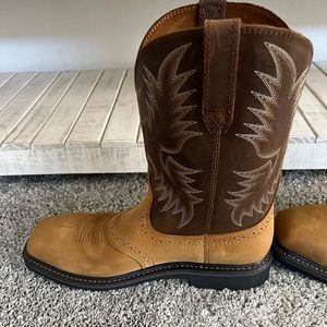 ARIAT MEN'S SIERRA STEEL SQUARE TOE WESTERN WORK BOOT